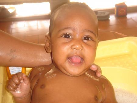 un bon bain joyeux c bon ma tite doudou